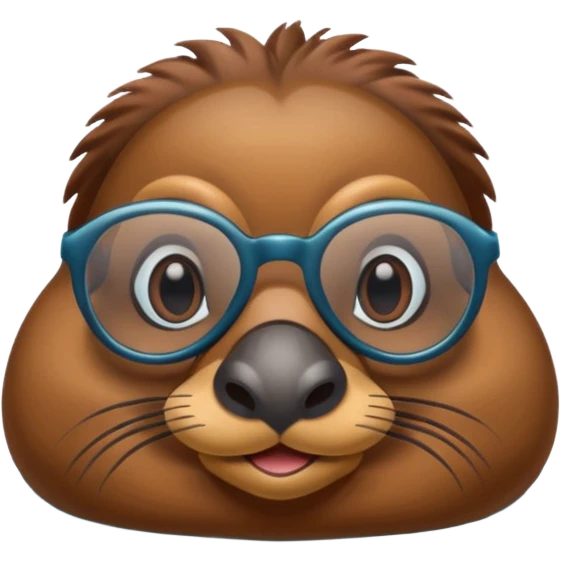 platypus with glasses emoji