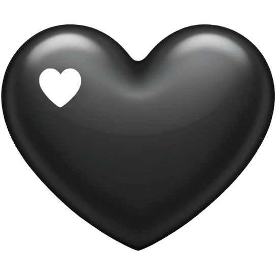 Black heart  emoji