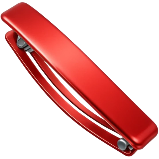 Red colour hairclip emoji emoji