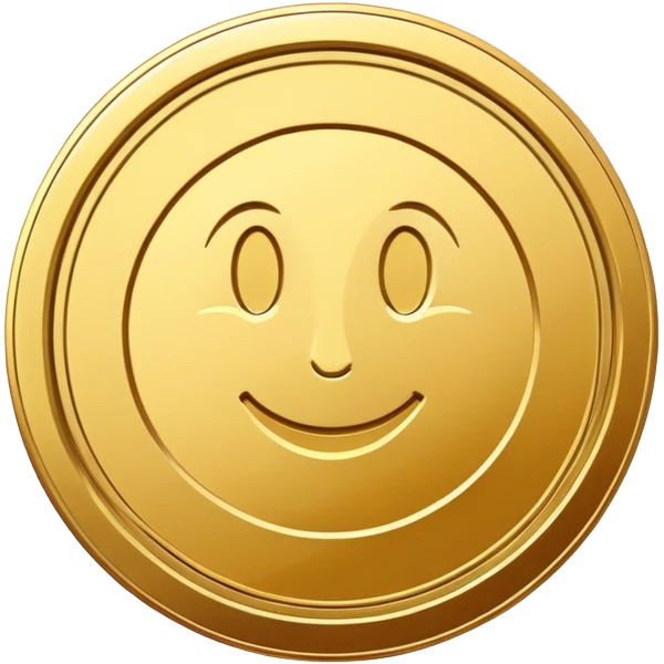 Gold coin emoji