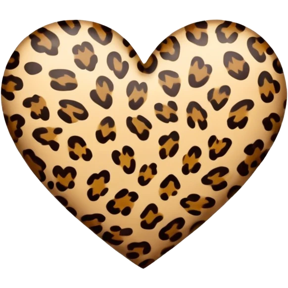 Leoparlı kalp  emoji