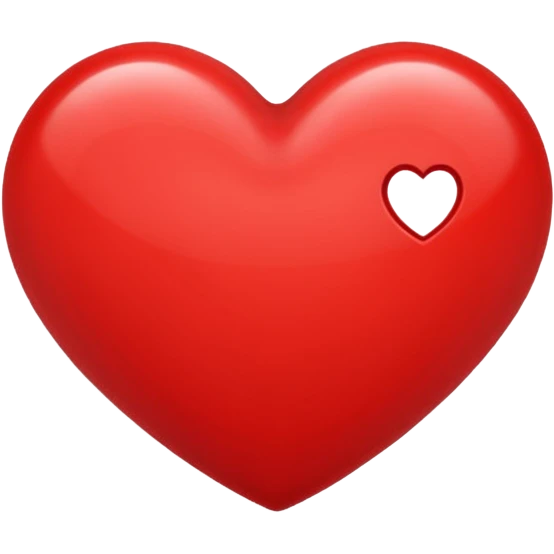 Create a heart (love) reaction emoji for a new social media app emoji