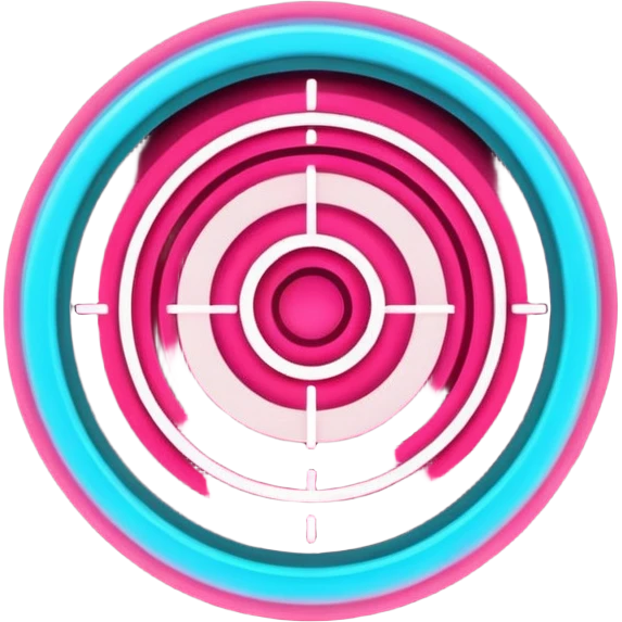 Moving target with blinking light emoji