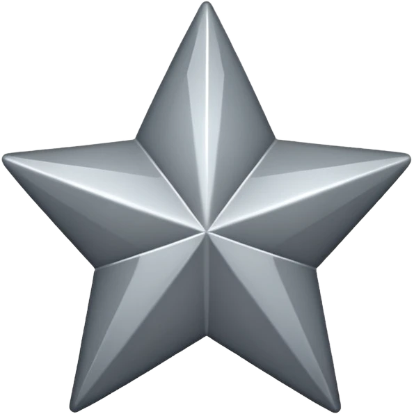 make me a gray emoji of a star emoji