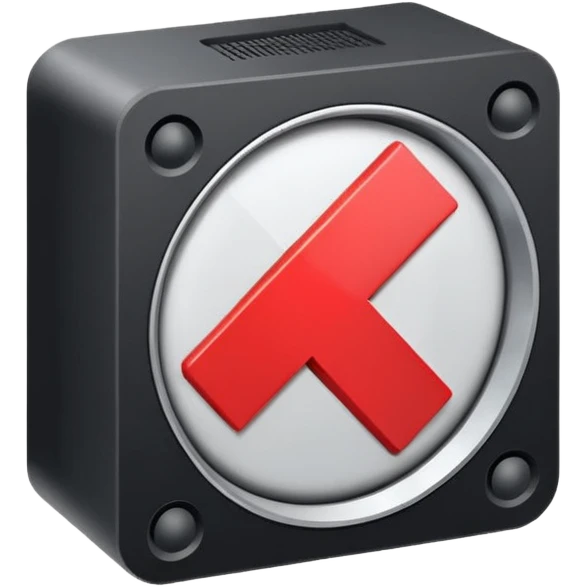 mac os icon audio speaker forbidden mute isometric cross emoji