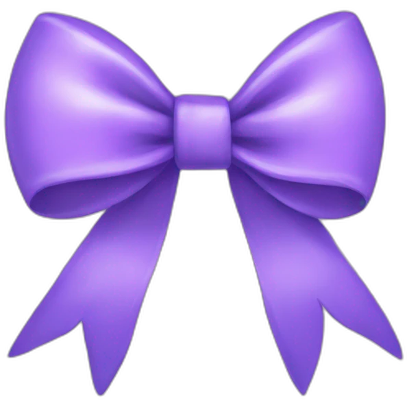 bow lavender emoji