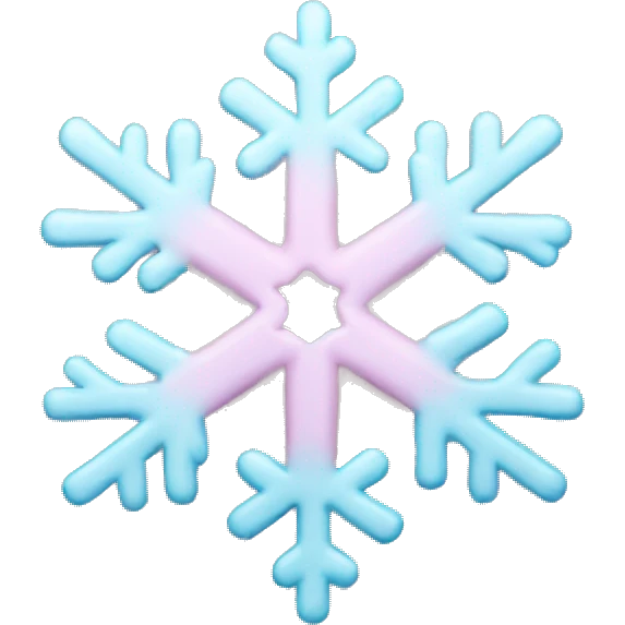 pastel pink snowflake  emoji