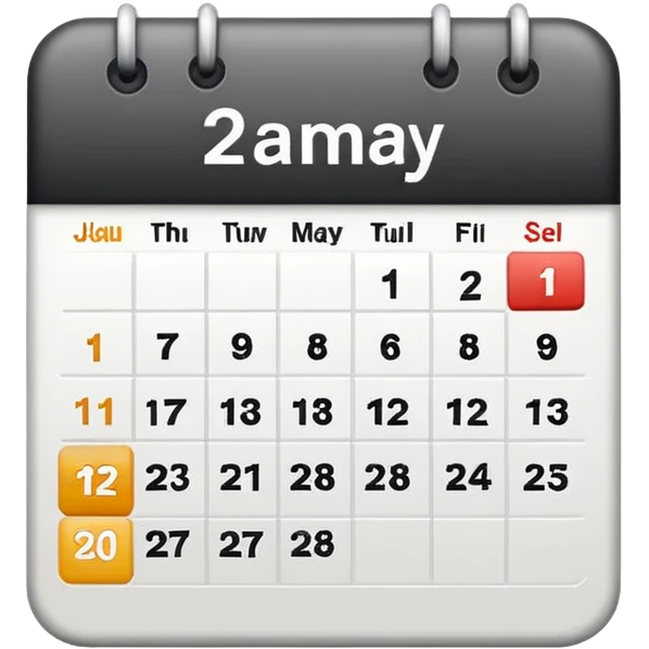 simple calendar without days emoji