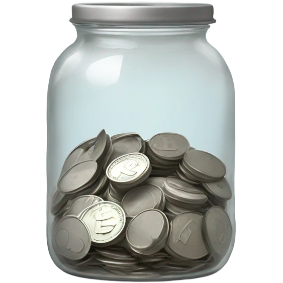 minimal money jar emoji
