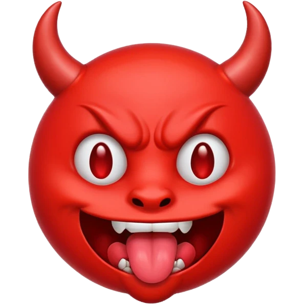Devil emoji sticking out tongue  emoji