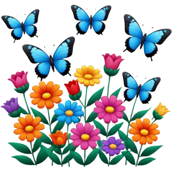 flowers butterflies frame certificates for kids emoji