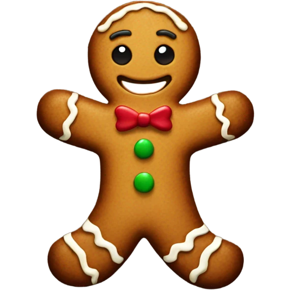 gingerbread man  emoji