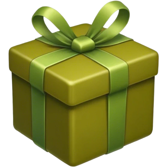 gift olive color emoji