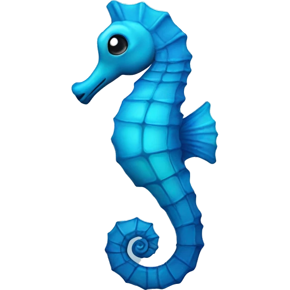  Blue seahorse emoji