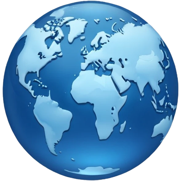 world emoji indicating travel emoji