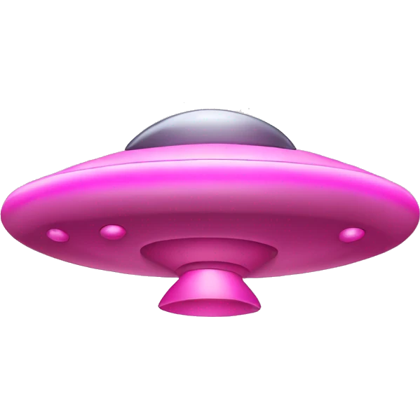 Pink UFO with "Mawari" written on it
 Flying at great speed emoji