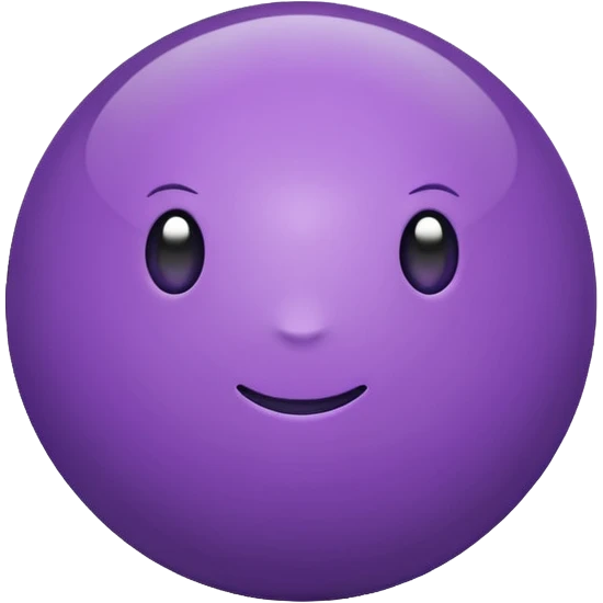 purple color ball emoji
