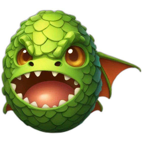 dragon egg hatching emoji