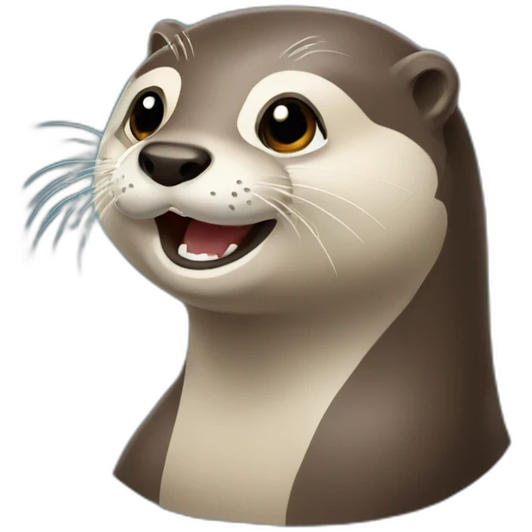 Loutre sur ours emoji
