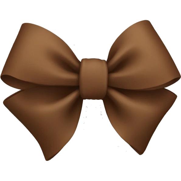 brown bow emoji