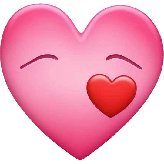 Red Heart with pink schleife  emoji