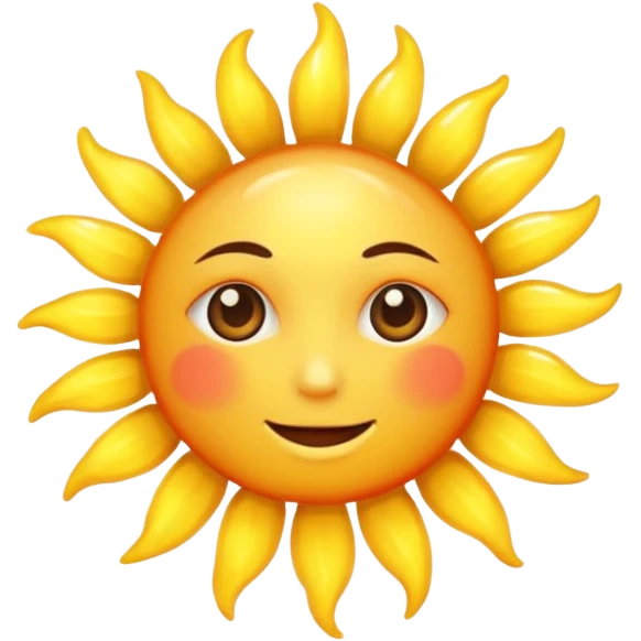 Sun heart emoji
