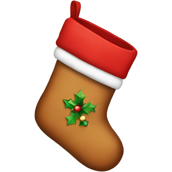 Christmas stocking emoji