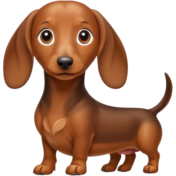 Perro salchicha emoji