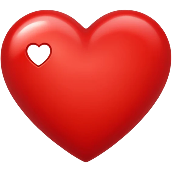 red heart emoji, shiny and bold emoji