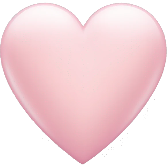 Light pink heart emoji
