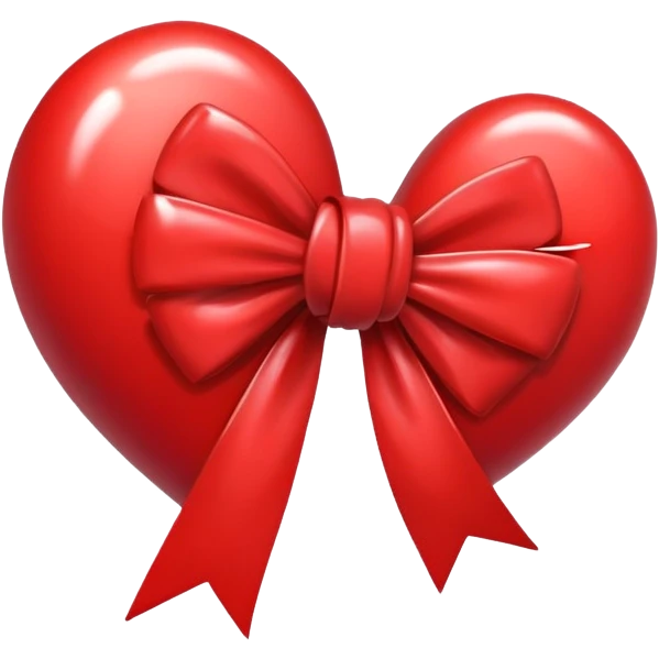 Heart with a bow  emoji
