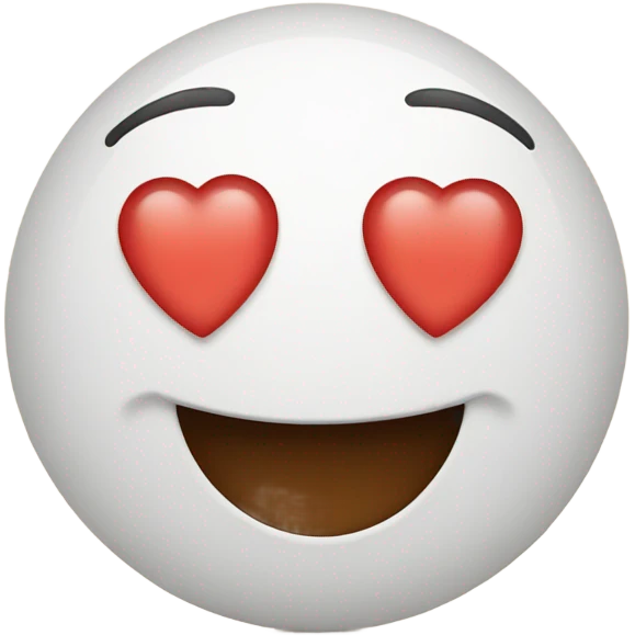 Smiling face with heart eyes emoji