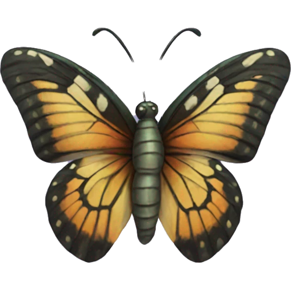 Half butterfly half snake emoji
