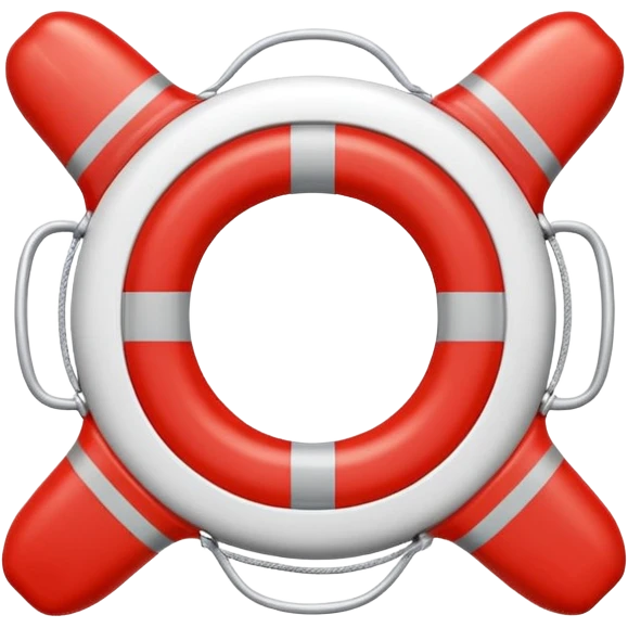 An SOS themed emoji life saver emoji