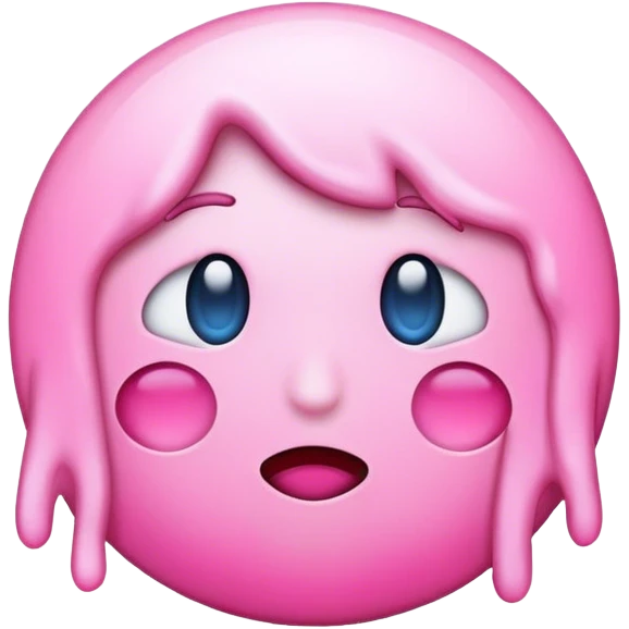 A pink cold emoji emoji