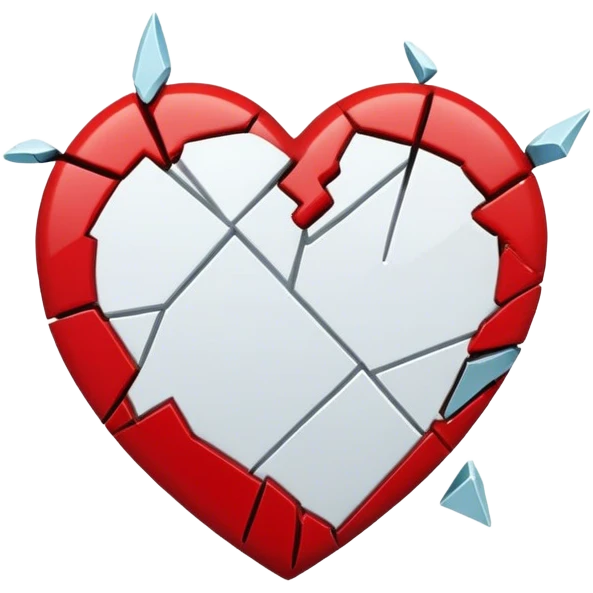 Broken heart emoji