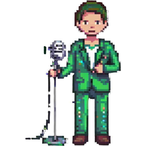 Man with microphone, entertainer emoji