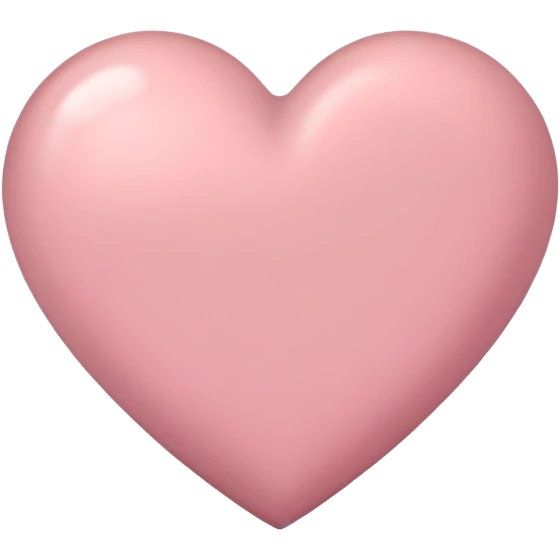 Dusty rose pink heart emoji