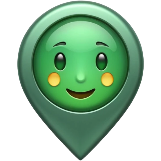 green pin emoji