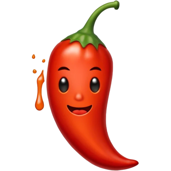 hot sauce dripping emoji