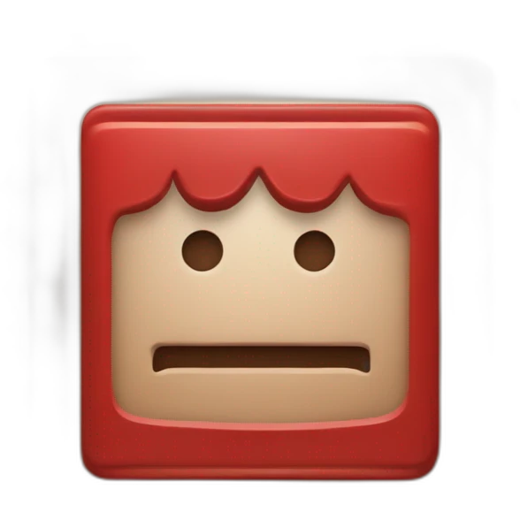 stamp in red inc that has the text ready in big leathers emoji