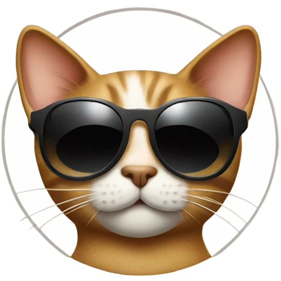 Cat with sunglasses emoji