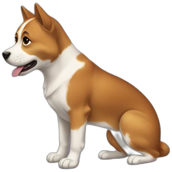 Chat sur chien emoji