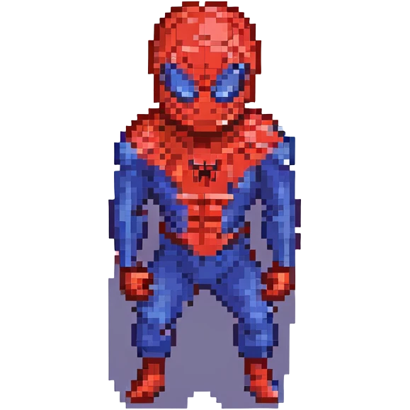 spiderman pixel art emoji