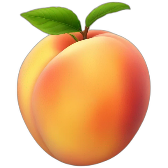 Big juicy peach emoji