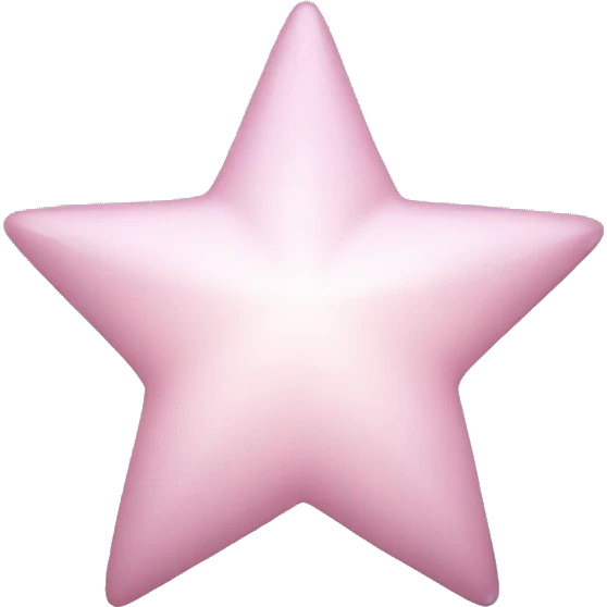 Light pink star detailed emoji