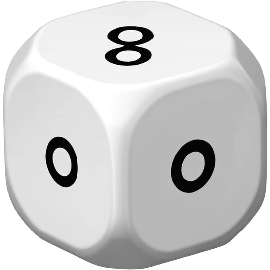 1 20 sided dice emoji