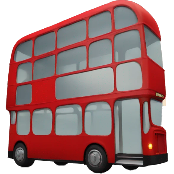 Double Decker bus emoji