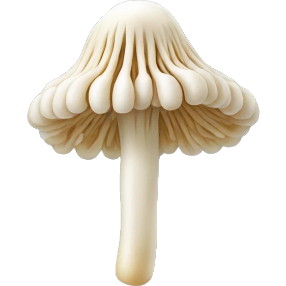 realitic enoki mushroom emoji