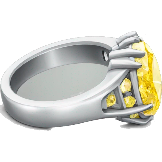 White ring with yellow diamond emoji